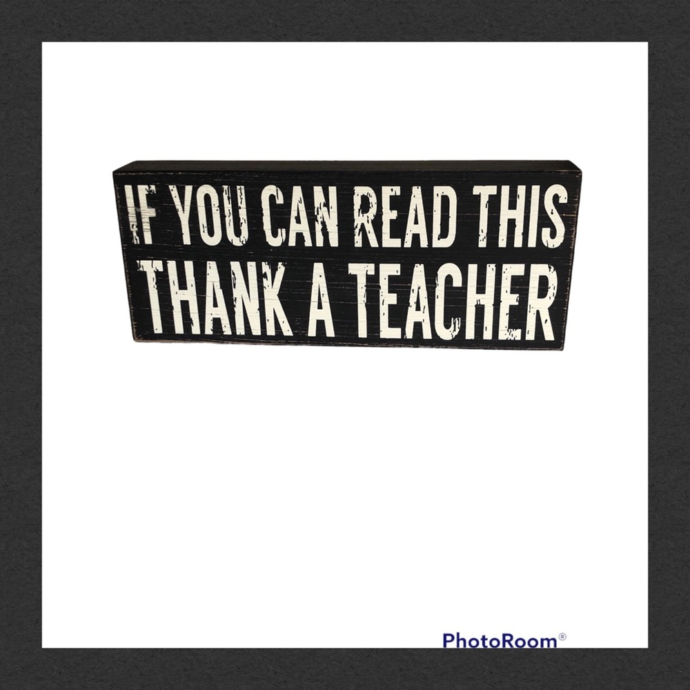 HOST PICK 4/25 - TEACHER WALL'/DESK PLAQUE